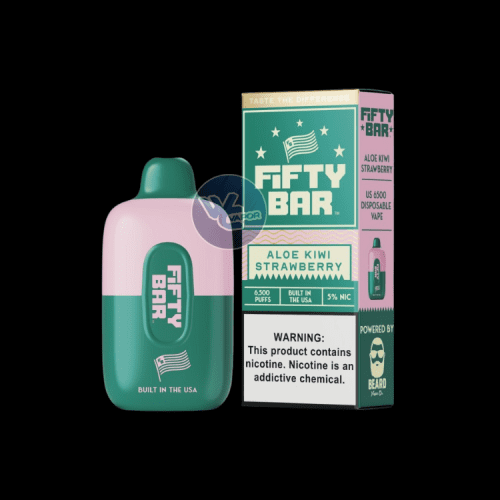 Fifty Bar Disposable by Beard Vapor - Alow Kiwi Strawberry