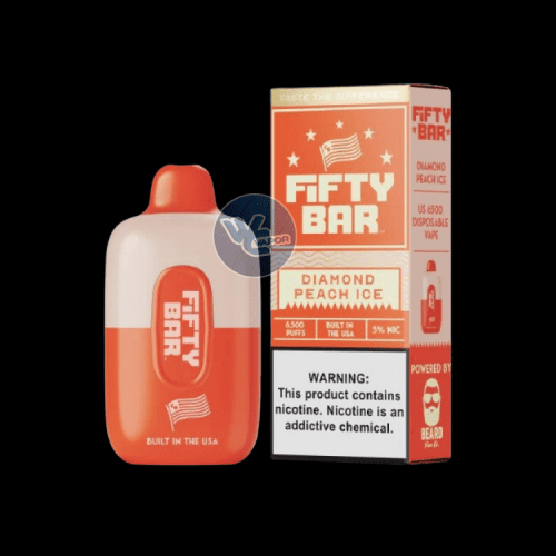 Fifty Bar Disposable by Beard Vapor - Diamond Peach Ice