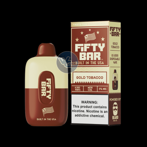 Fifty Bar Disposable Gold Tobacco