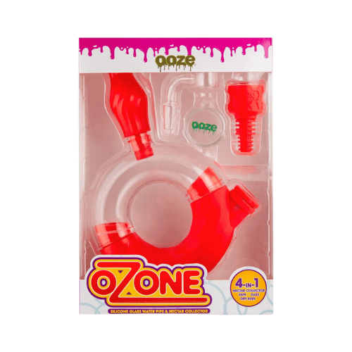 Ooze Ozone Water Pipe Nectar Collector 4-in-1 - Scarlett Packaging