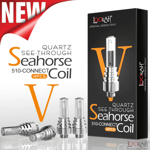 SeahorseVCoils QuartzSeeThrough 4 Pack