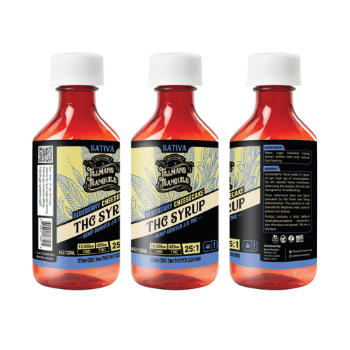 Tillmans Tranquils Blueberry Cheesecake THC Syrup 25:1 CBD:THC Ratio