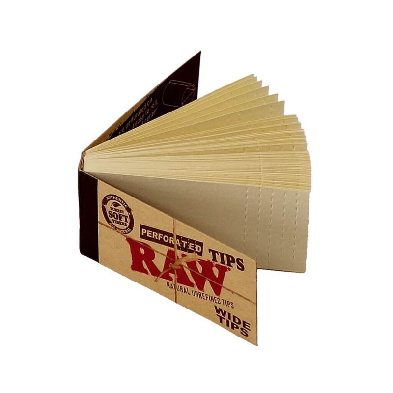 raw wide tips king size perforated unbleached filtertips31